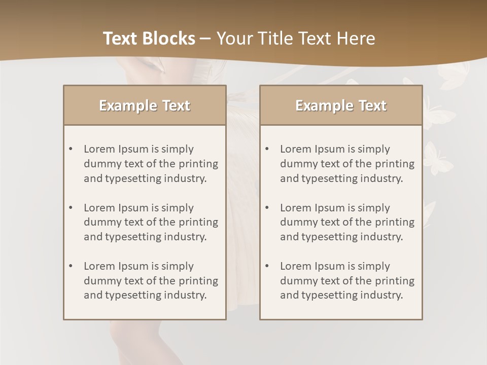 Young Butterfly  PowerPoint Template