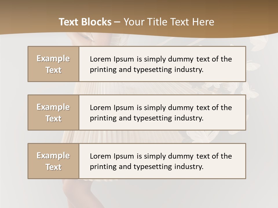 Young Butterfly  PowerPoint Template