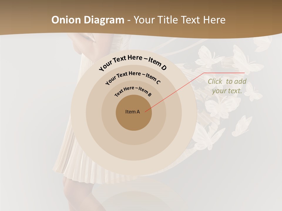 Young Butterfly  PowerPoint Template