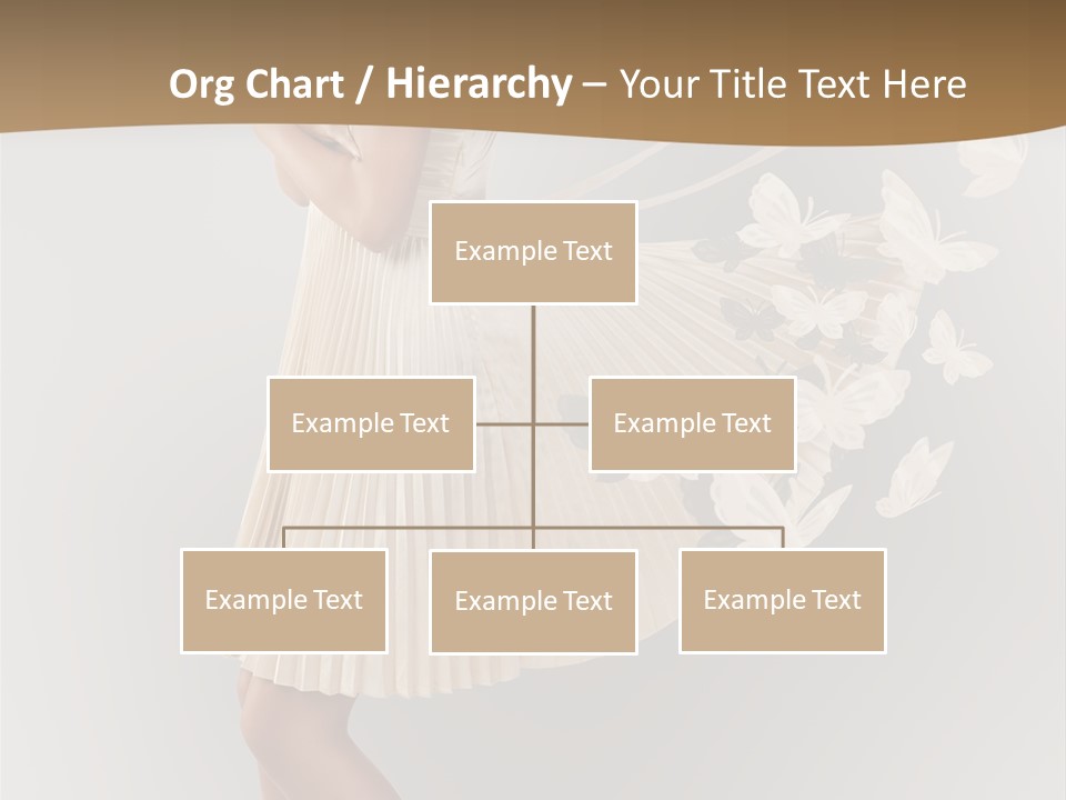 Young Butterfly  PowerPoint Template