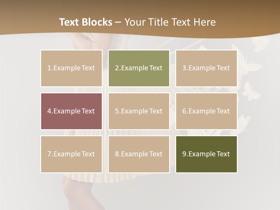 Young Butterfly  PowerPoint Template