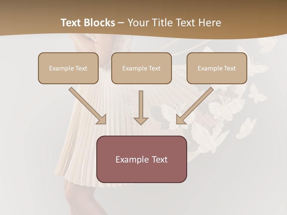 Young Butterfly  PowerPoint Template