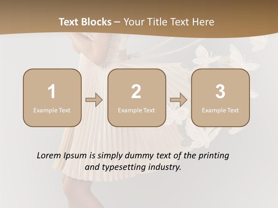 Young Butterfly  PowerPoint Template