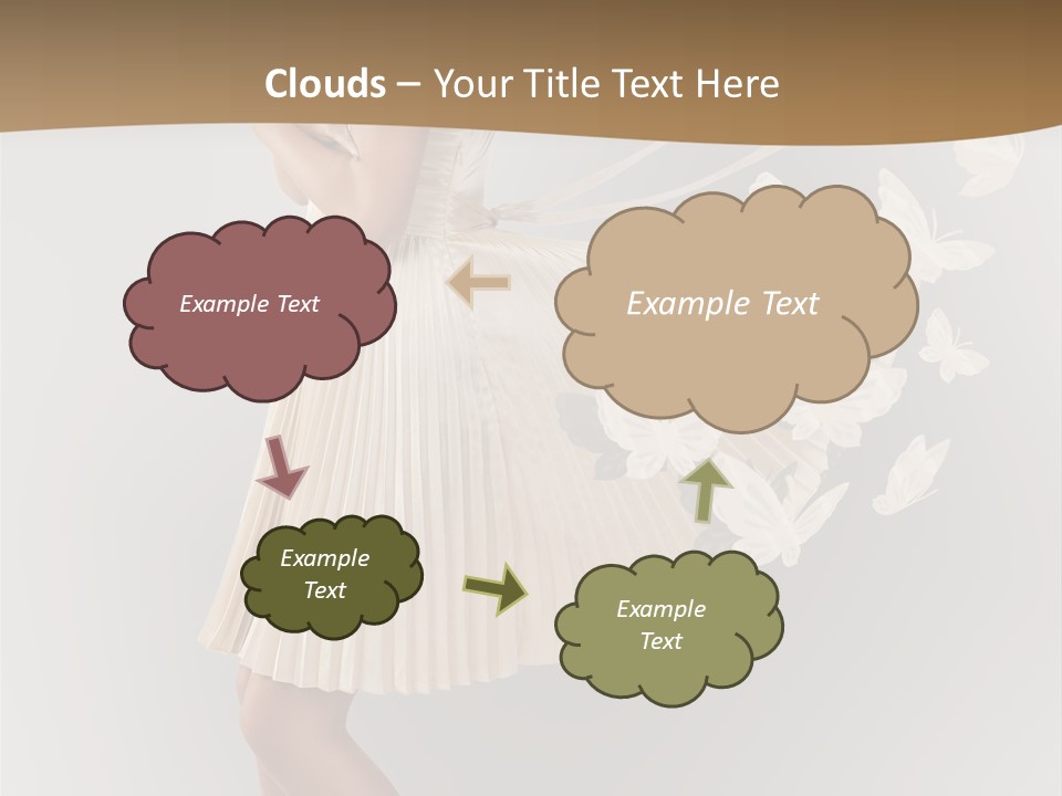 Young Butterfly  PowerPoint Template
