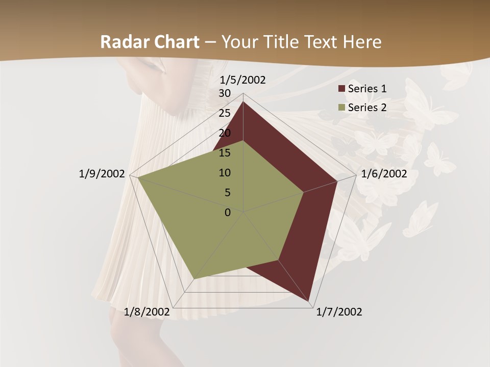 Young Butterfly  PowerPoint Template