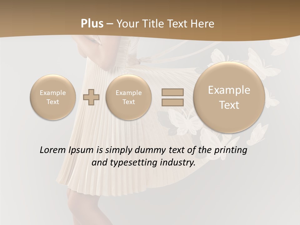 Young Butterfly  PowerPoint Template
