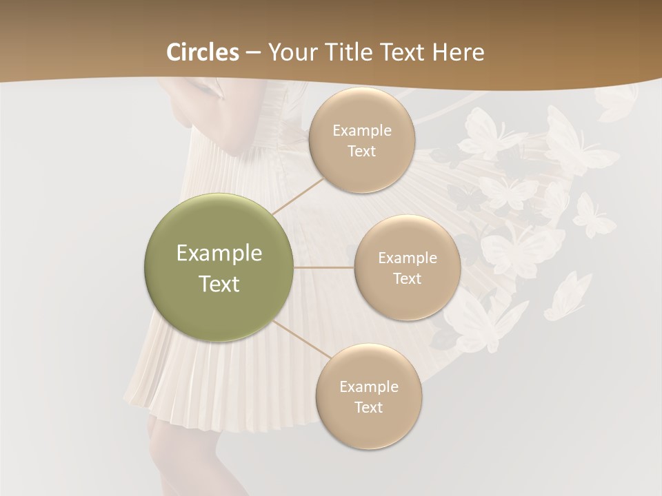 Young Butterfly  PowerPoint Template