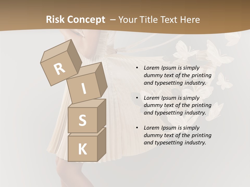 Young Butterfly  PowerPoint Template