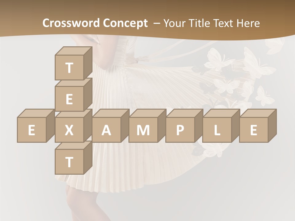 Young Butterfly  PowerPoint Template