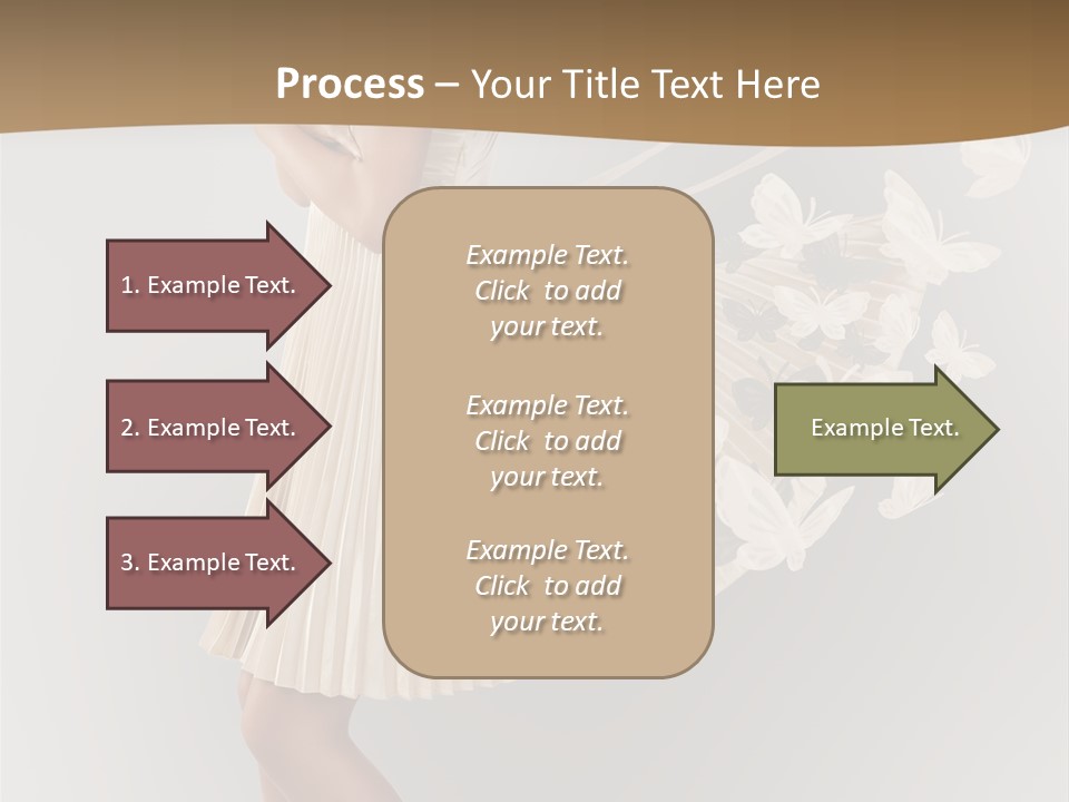 Young Butterfly  PowerPoint Template