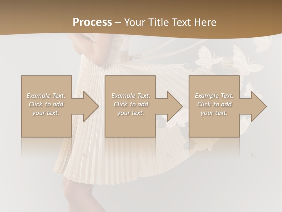 Young Butterfly  PowerPoint Template