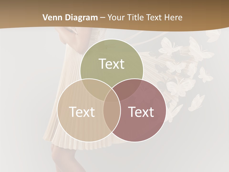 Young Butterfly  PowerPoint Template