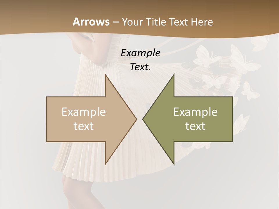 Young Butterfly  PowerPoint Template