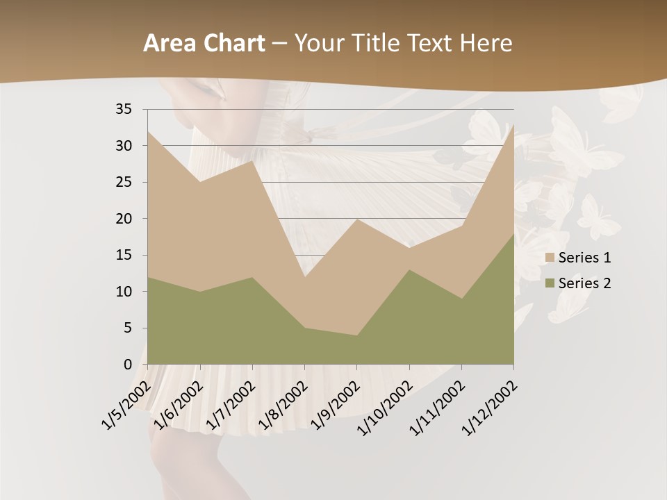 Young Butterfly  PowerPoint Template