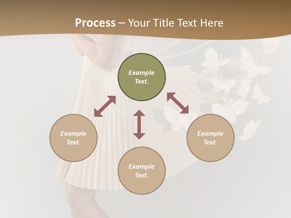 Young Butterfly  PowerPoint Template