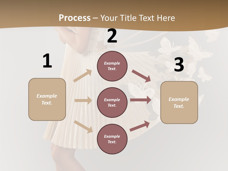 Young Butterfly  PowerPoint Template