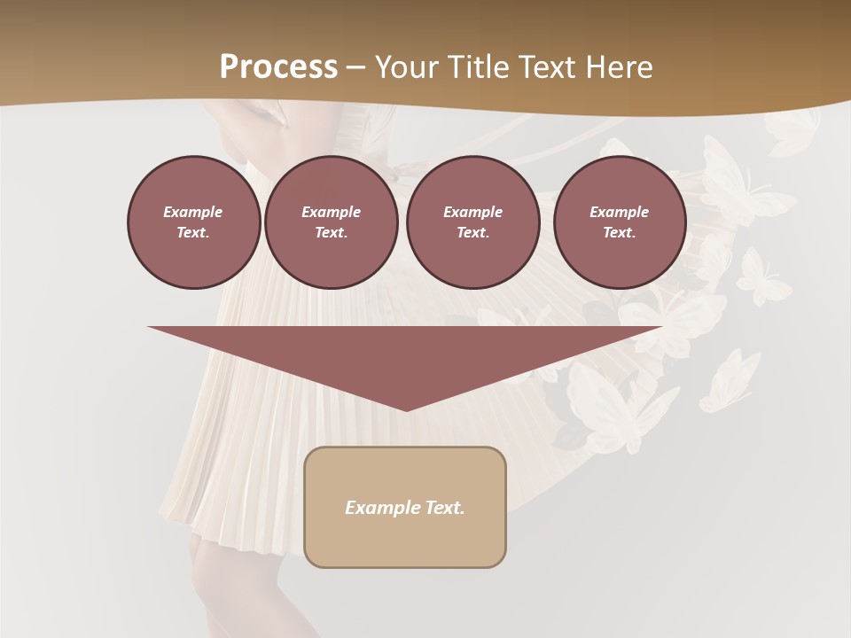 Young Butterfly  PowerPoint Template