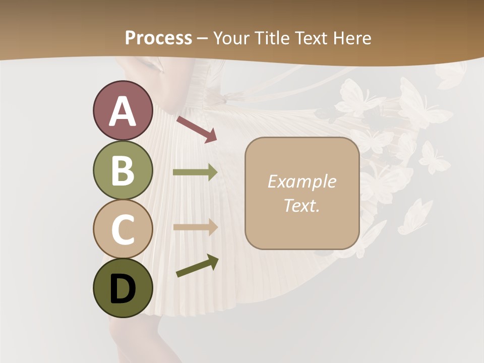 Young Butterfly  PowerPoint Template