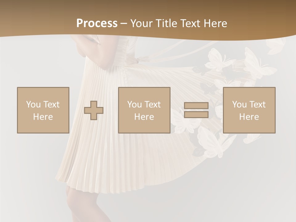 Young Butterfly  PowerPoint Template