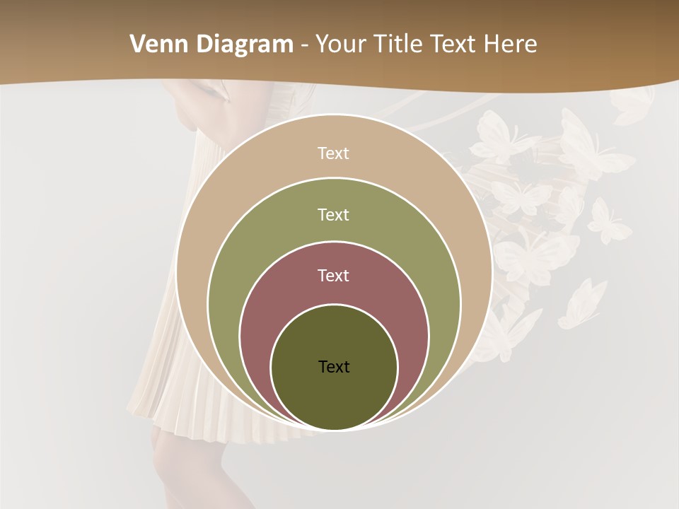 Young Butterfly  PowerPoint Template