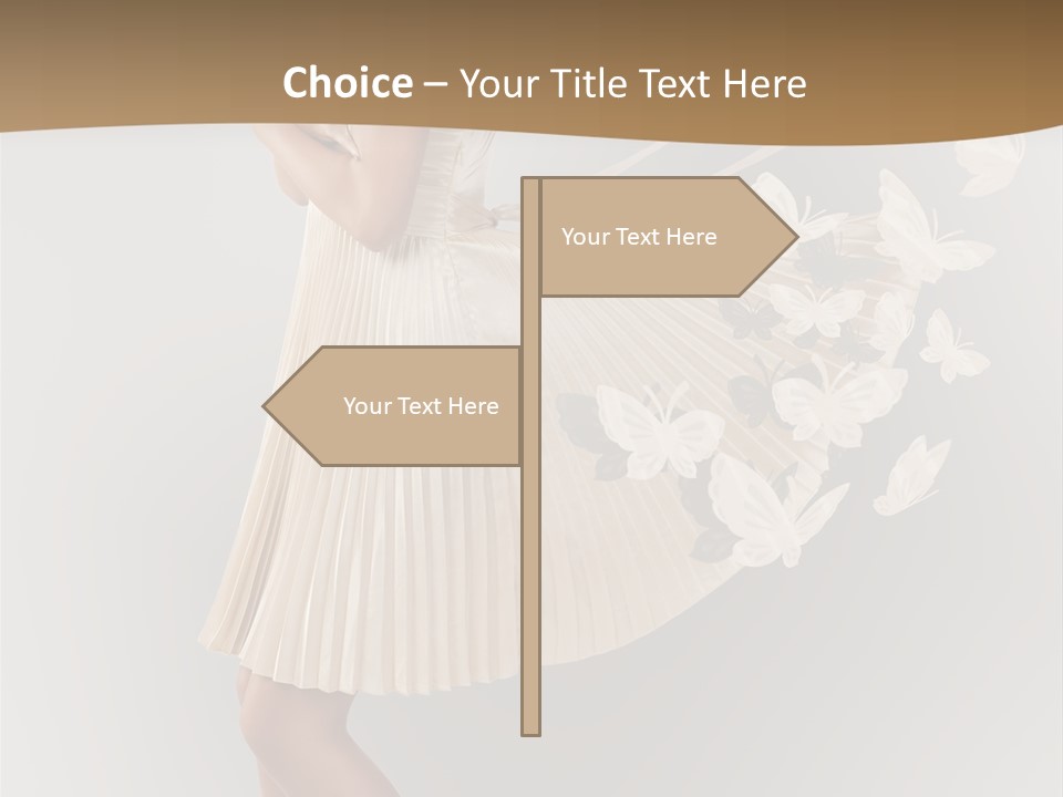 Young Butterfly  PowerPoint Template