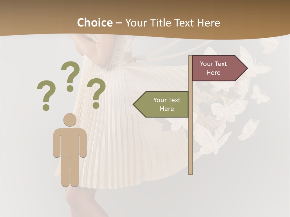 Young Butterfly  PowerPoint Template