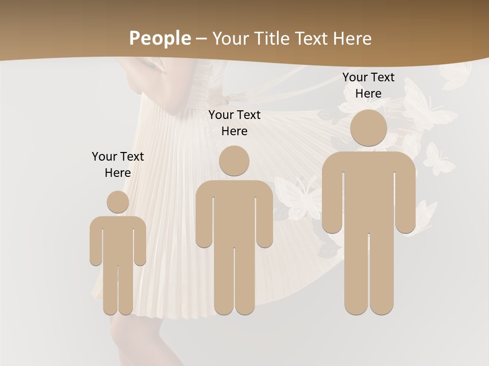 Young Butterfly  PowerPoint Template