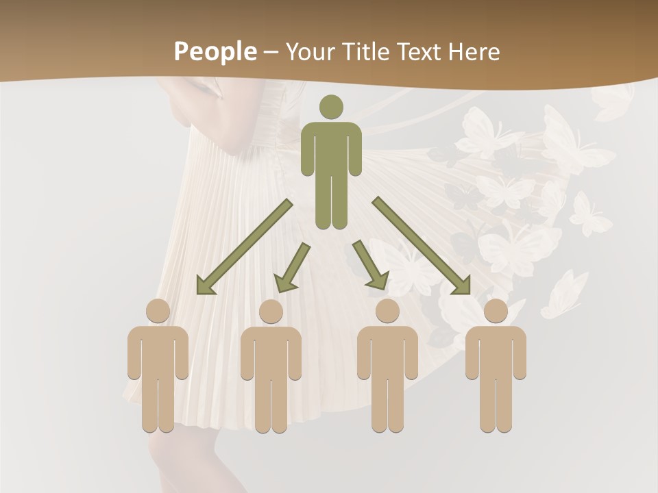 Young Butterfly  PowerPoint Template