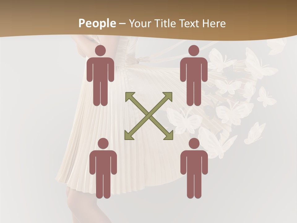 Young Butterfly  PowerPoint Template