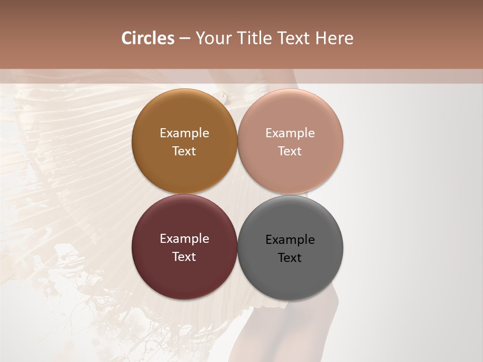 Dancing Beauty Isolated PowerPoint Template