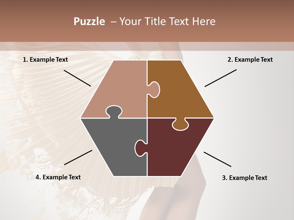 Dancing Beauty Isolated PowerPoint Template