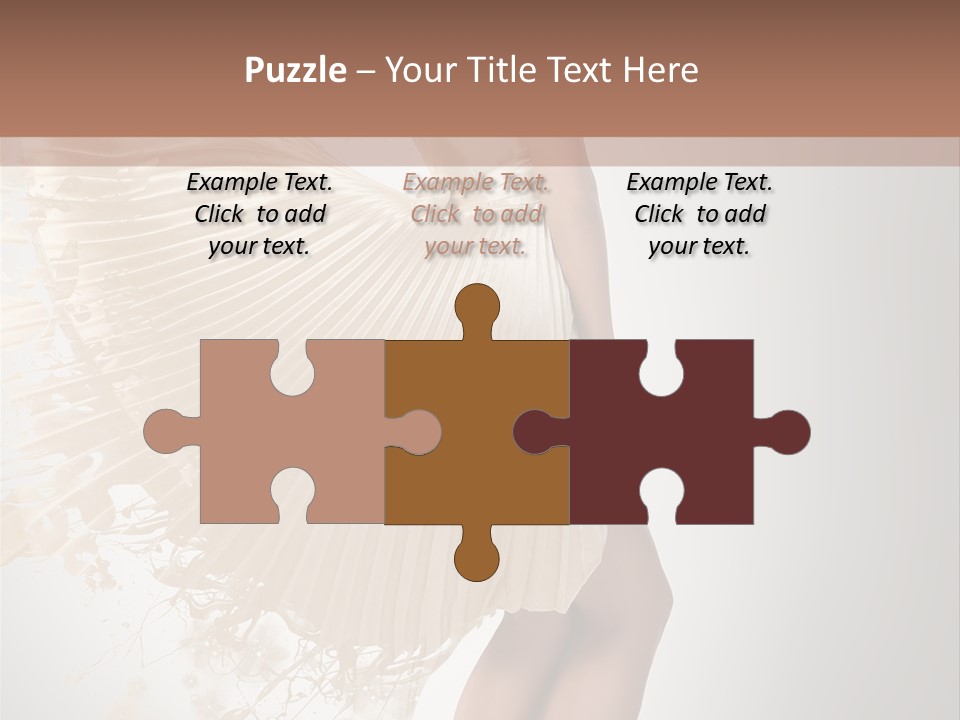 Dancing Beauty Isolated PowerPoint Template