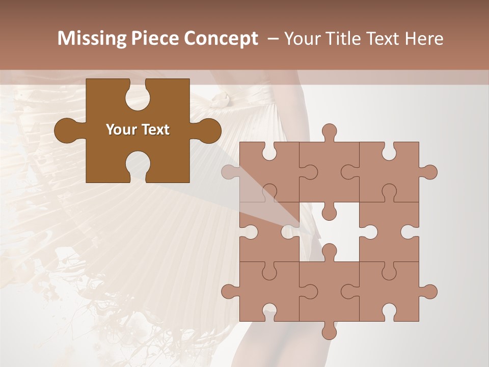 Dancing Beauty Isolated PowerPoint Template