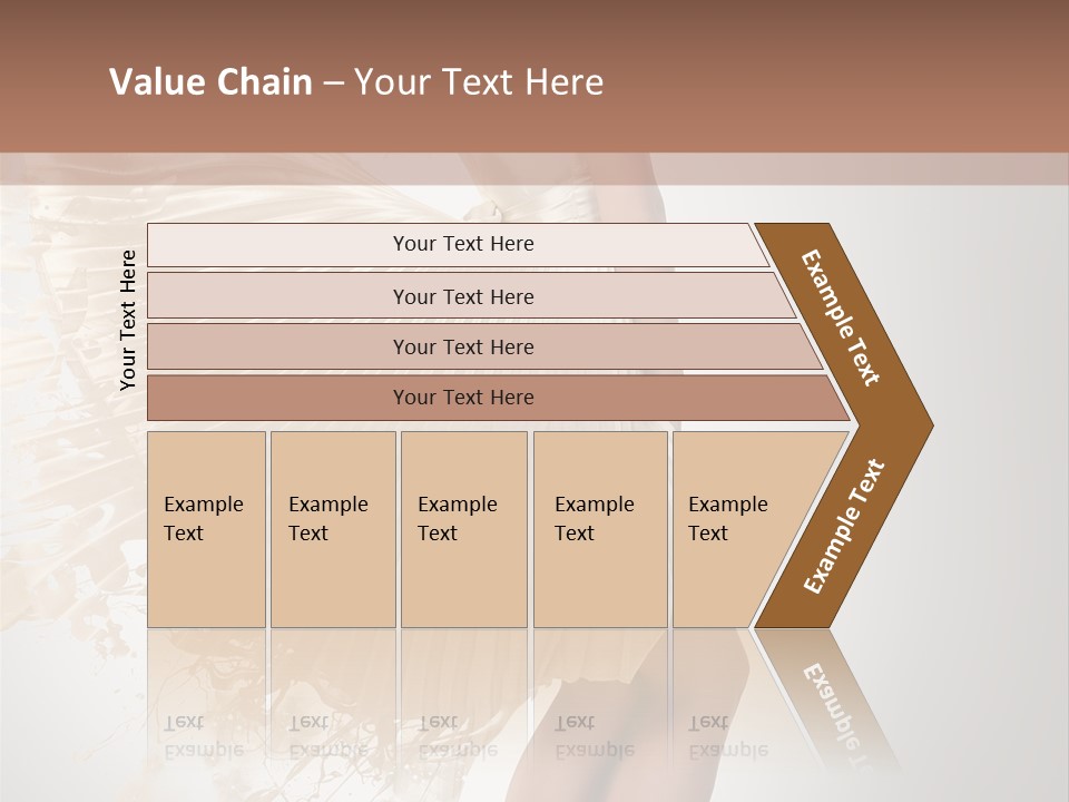 Dancing Beauty Isolated PowerPoint Template