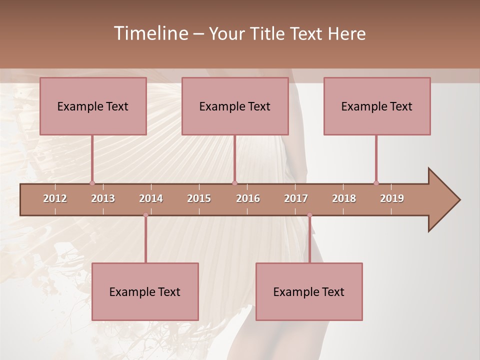 Dancing Beauty Isolated PowerPoint Template