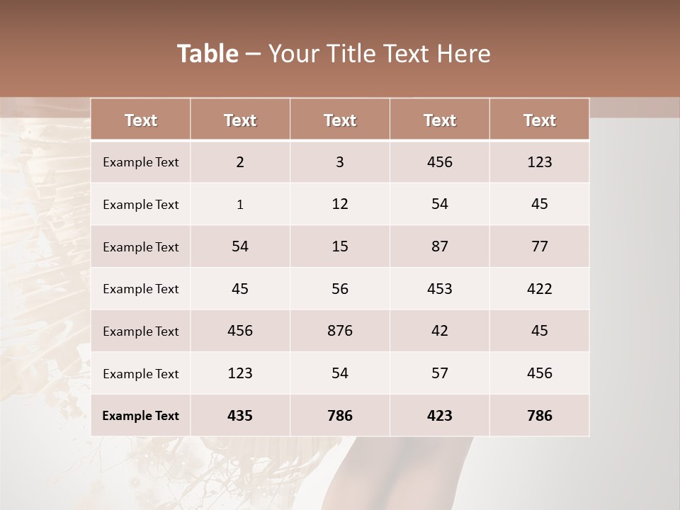 Dancing Beauty Isolated PowerPoint Template