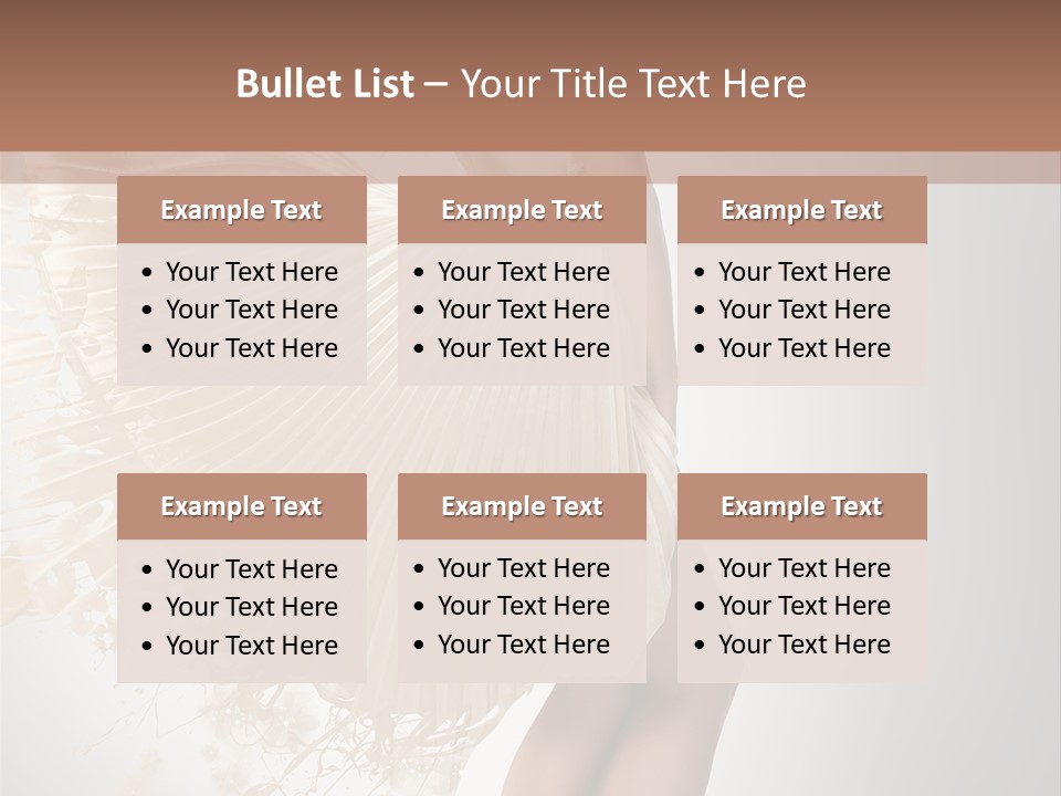 Dancing Beauty Isolated PowerPoint Template