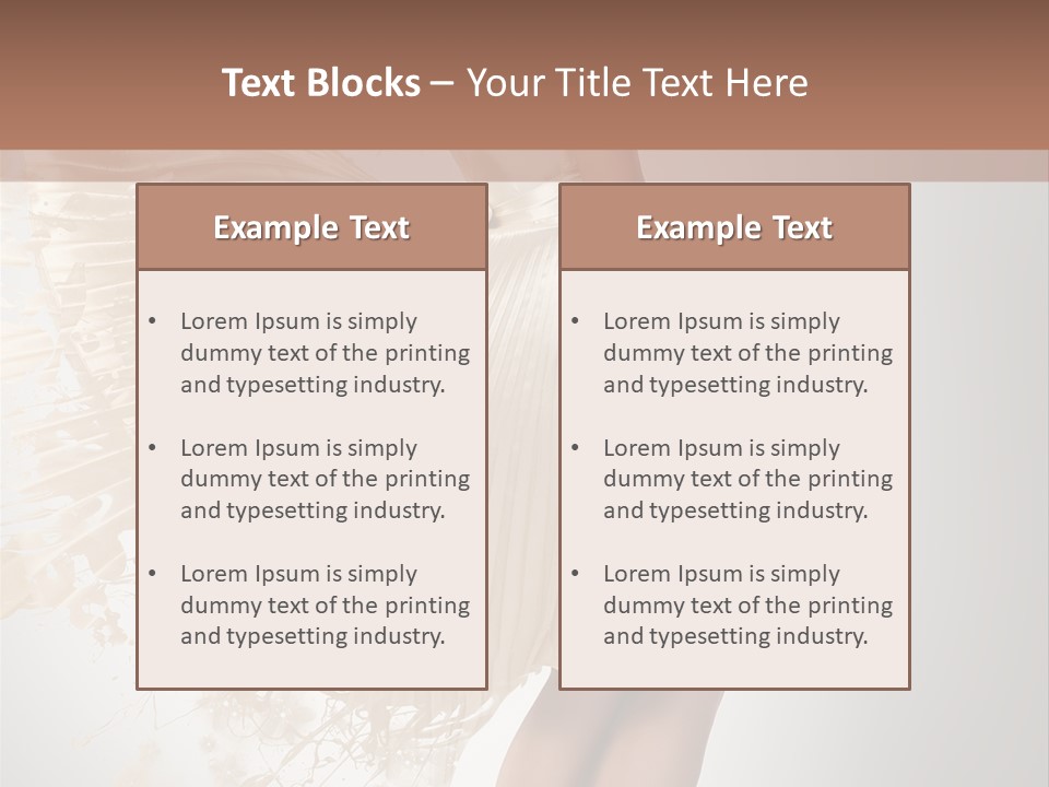 Dancing Beauty Isolated PowerPoint Template