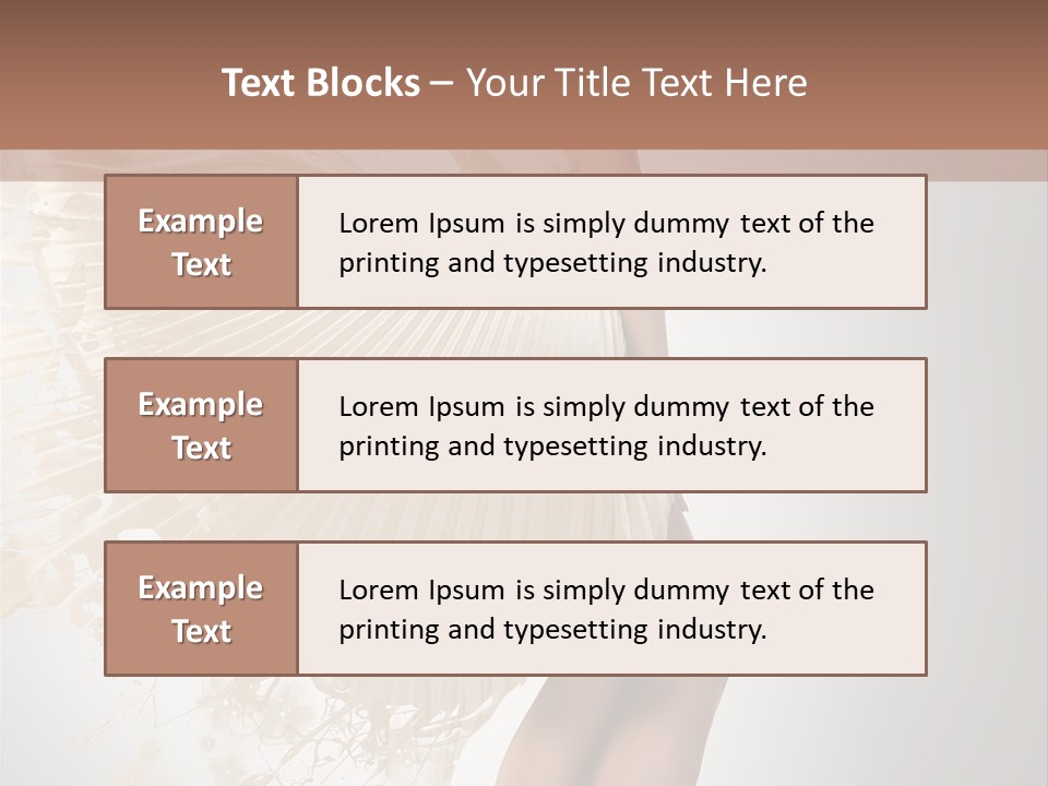 Dancing Beauty Isolated PowerPoint Template