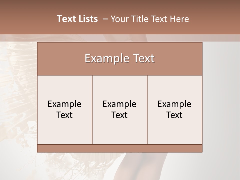 Dancing Beauty Isolated PowerPoint Template