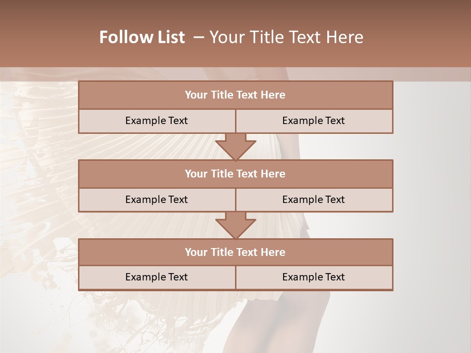 Dancing Beauty Isolated PowerPoint Template