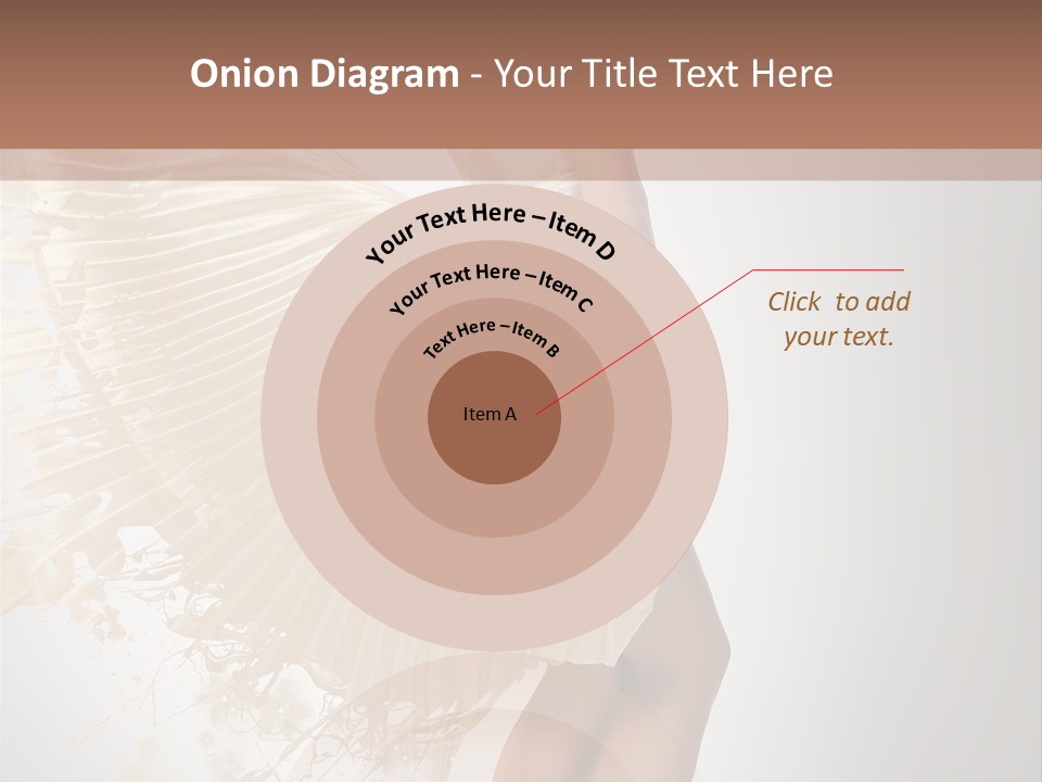 Dancing Beauty Isolated PowerPoint Template