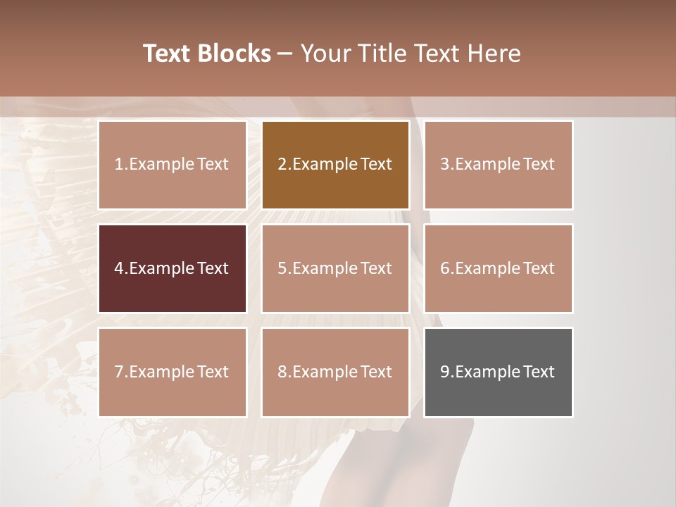 Dancing Beauty Isolated PowerPoint Template