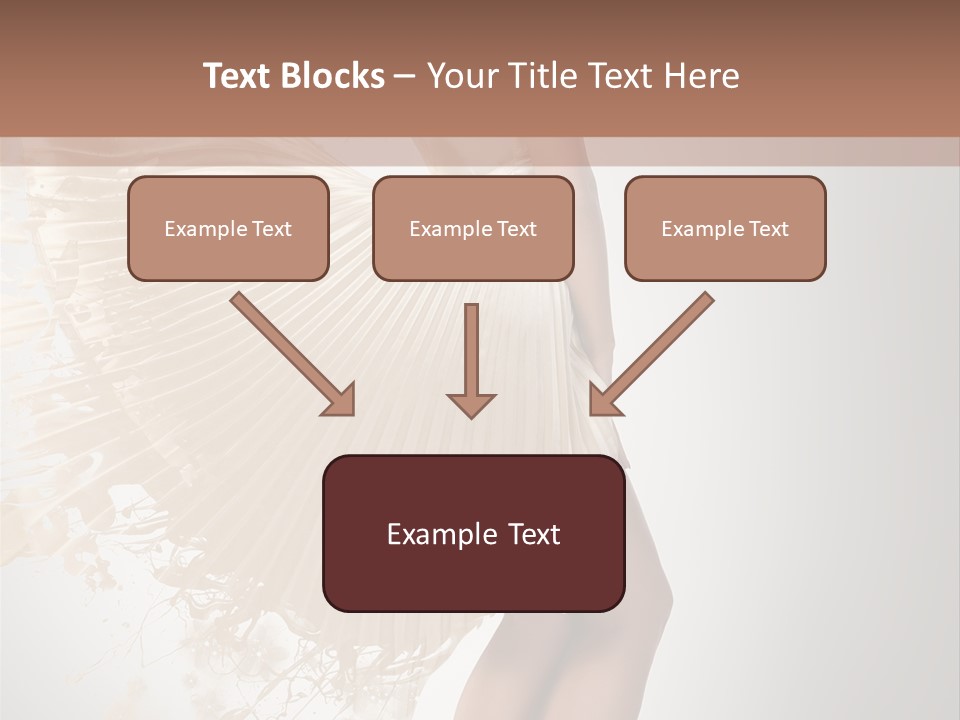 Dancing Beauty Isolated PowerPoint Template