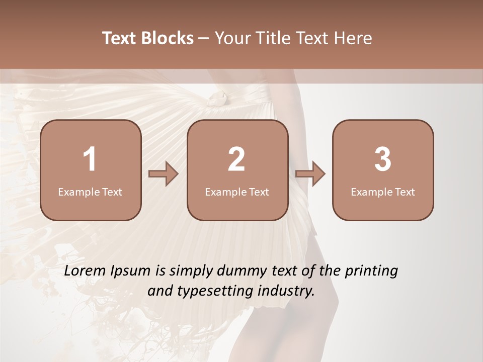 Dancing Beauty Isolated PowerPoint Template