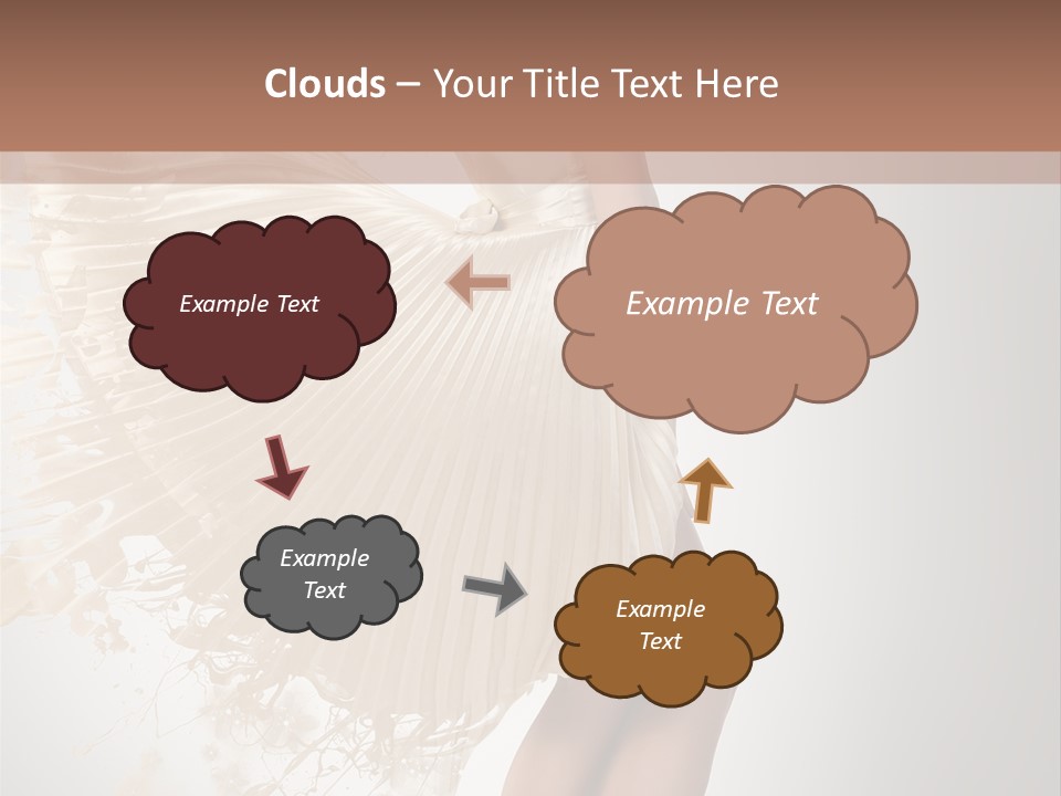 Dancing Beauty Isolated PowerPoint Template