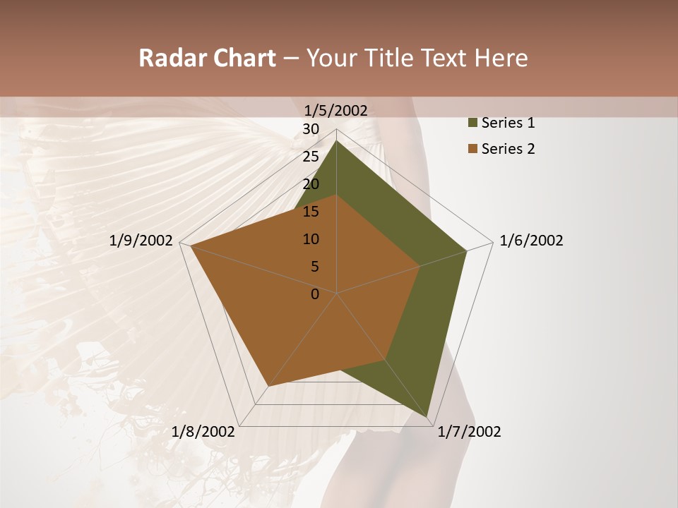 Dancing Beauty Isolated PowerPoint Template