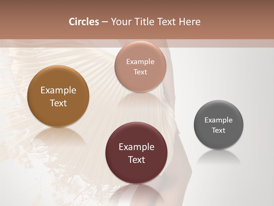 Dancing Beauty Isolated PowerPoint Template