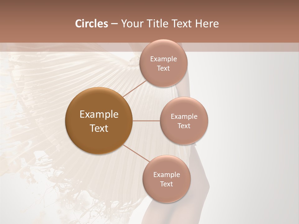 Dancing Beauty Isolated PowerPoint Template