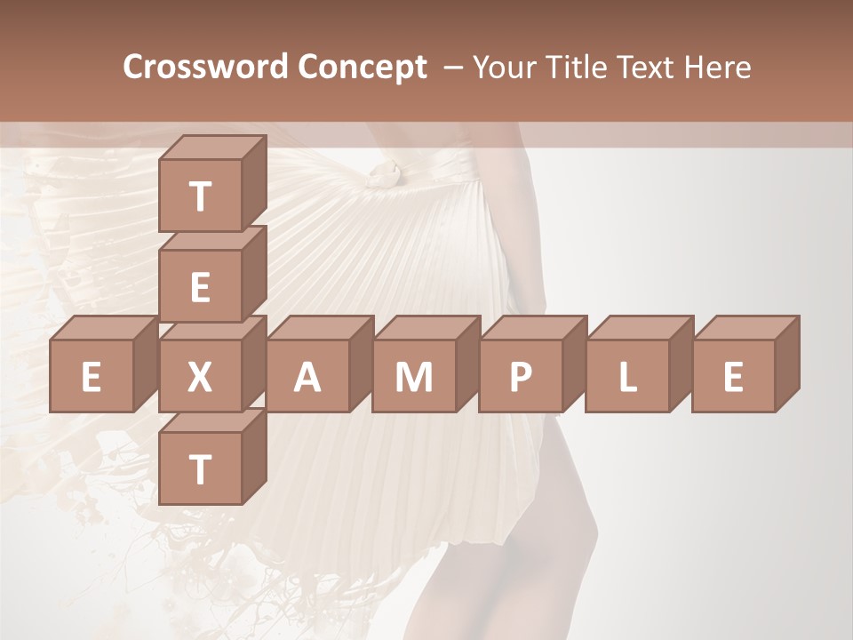 Dancing Beauty Isolated PowerPoint Template